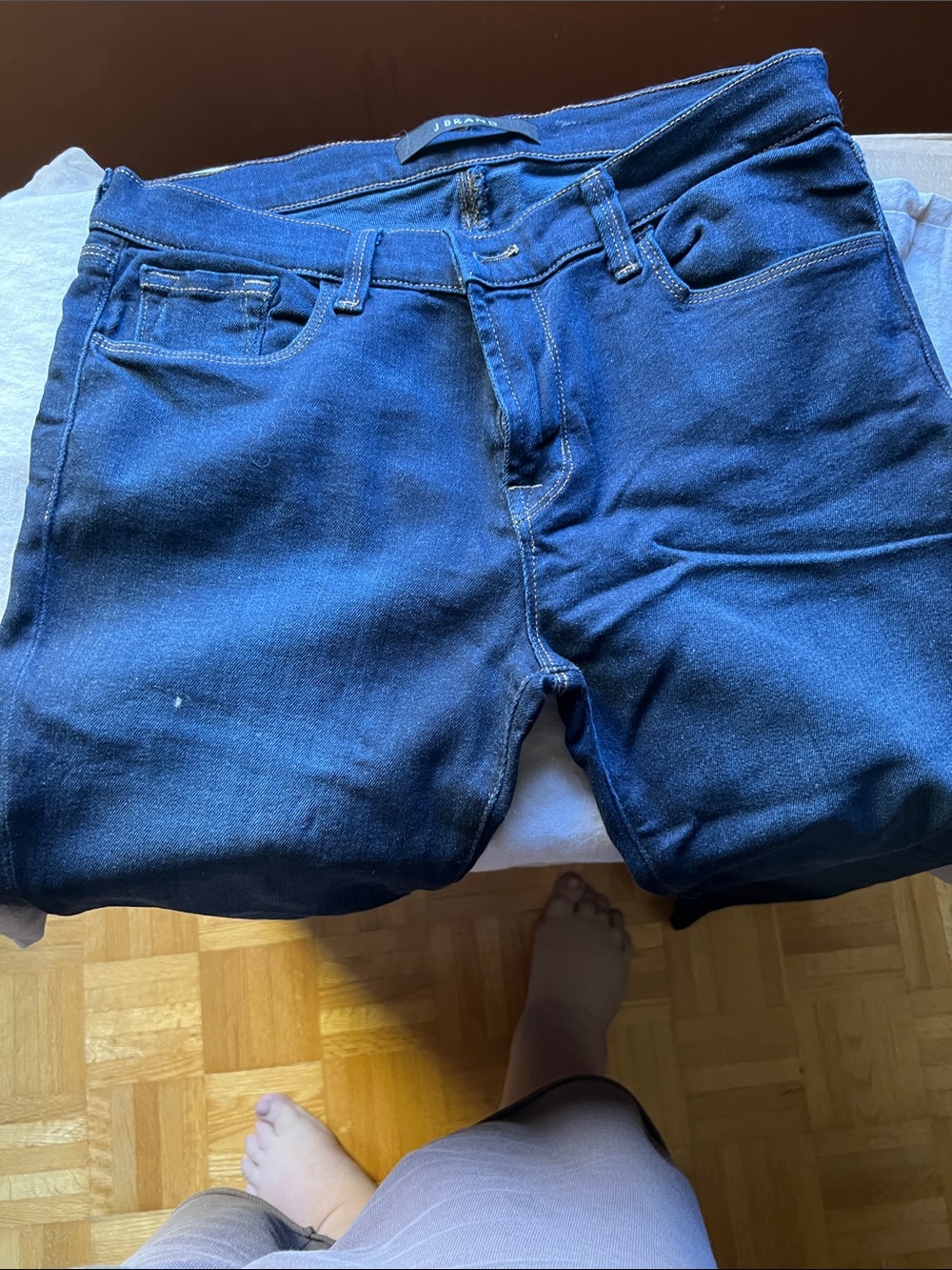 J brand dark blue jeans. Brand new with no tags never worn in excellent  size 27